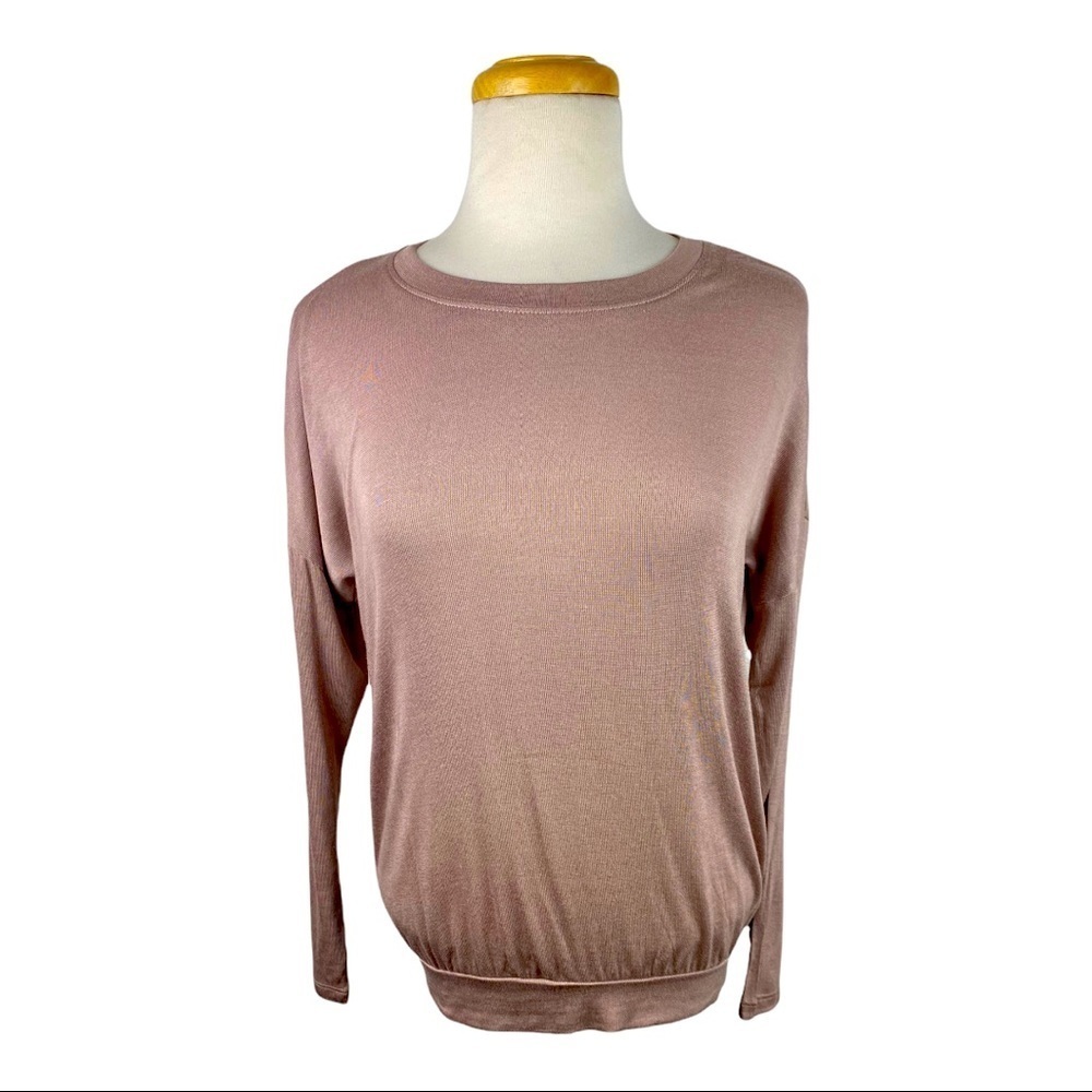 Double Zero Blush Lightweight Sweater Spicy Small